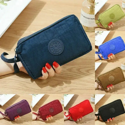 Women Coin Purse Wristlet Clutch Wallet Bag Coin Zipper Purse Cellphone Pouch Handbag Tote