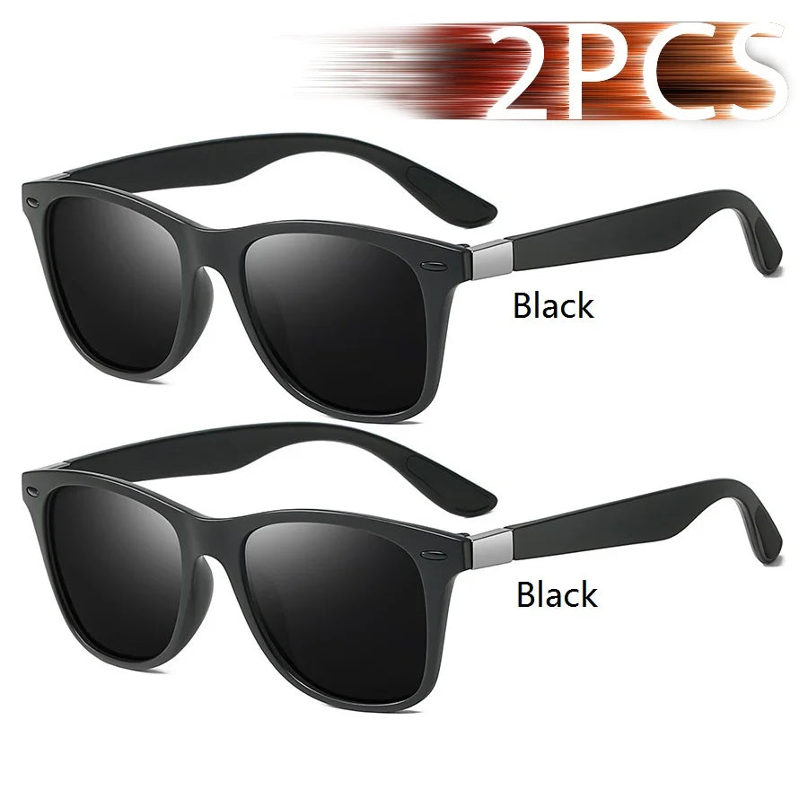 Fashion Vintage Square Unisex Driving Fishing Sunglasses Men Women Luxury Brand Designer Sun Glasses Anti-Glare Eyewear UV400