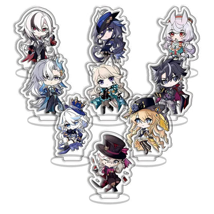 9pcs/Set Grandmaster of Demonic Cultivation Arcylic Stand Cosplay Figure Keyring Jewelry Mo Dao Zu Shi Fuuny Acrylic Key Chain