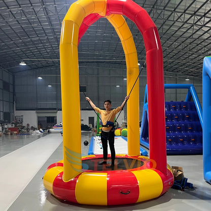 Outdoor children's bungee inflatable children's bungee single bungee inflatable trampoline outdoor sport games