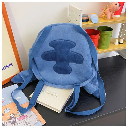 HOT Stitch See-through Bag Plush Doll Backpack Girls Large Capacity Cute Funny Backpack Anime Kawaii Cartoon School Bag Mochila