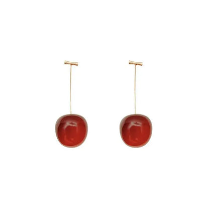 2 Pieces Of Trendy And Personalized Cherry Earrings For Women, Outdoor Travel, Carnival, Party, Holiday Dressing Gifts -1108