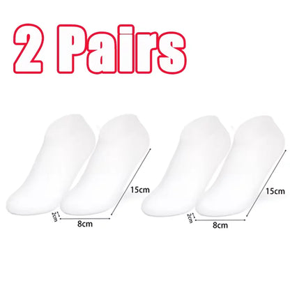 1-5Pairs Silicone Moisturizing Elastic Foot Socks DIY Spa Foot Masks Cracked Dead Skin Protector Reusable Pedicure Cares Tools