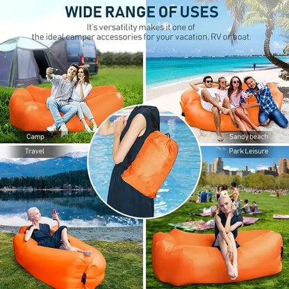 Sofa Outdoor Inflatable Sofa Beach Inflatable Sleeping Bag Foldable Inflatable Bed Camping Bed Air Mattress Camping Equipment