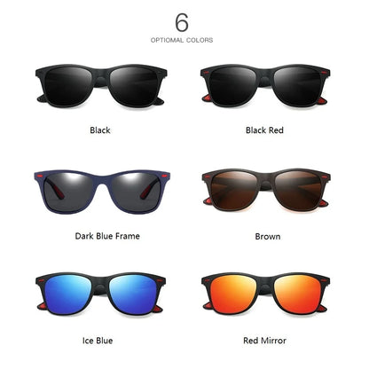 Fashion Vintage Square Unisex Driving Fishing Sunglasses Men Women Luxury Brand Designer Sun Glasses Anti-Glare Eyewear UV400