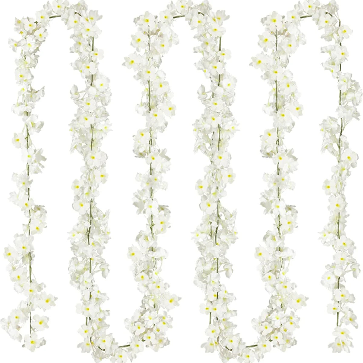 180CM Artificial Sakura Flowers Vine Wedding Garden Rose Arch Home Party Decoration Christmas Bridal Fake Silk Scrapbook Plants