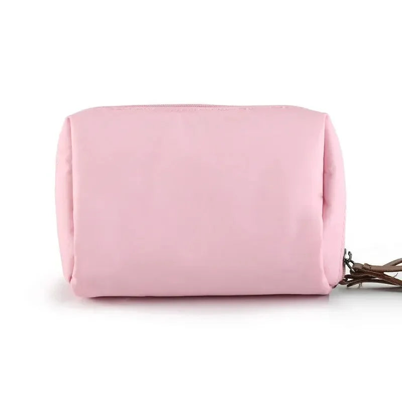 2024 New Women's Small Bag Toiletry Bag Portable Mini Solid Color Korean Makeup Bag Large Capacity Waterproof Storage Clutch Bag