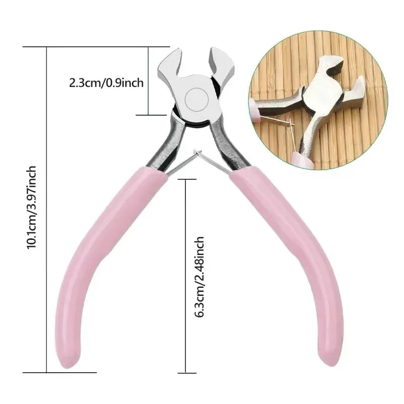 Mini DIY Jewelry Pliers 5" Handcraft with Needle Nose/Round Nose /Long Nose/Bent Nose /Zipper Pliers Linesman For Beading Toolss