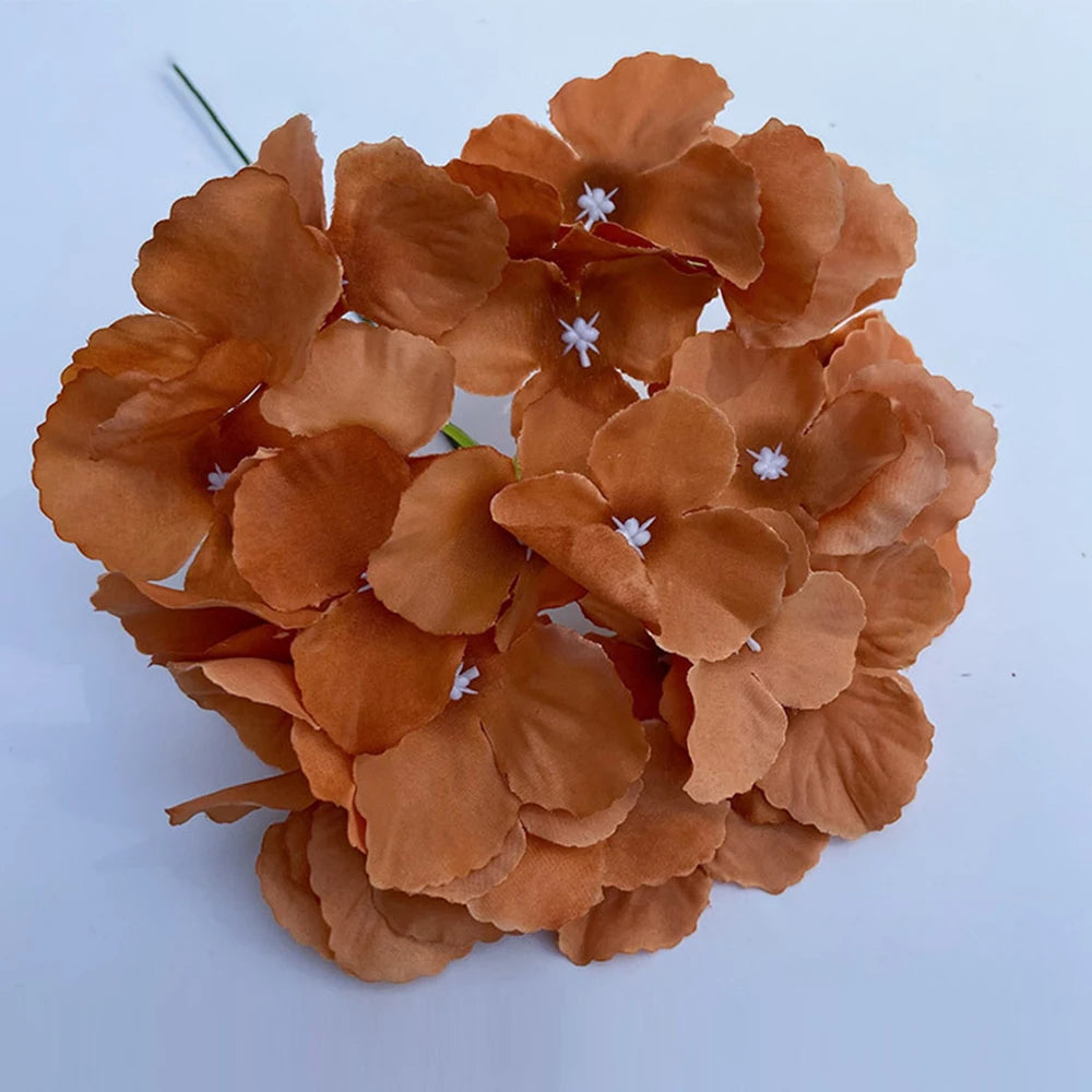 European Retro Fall British Hydrangea Artificial Small Branch Silk Flower DIY Wedding Scrapbook Artificiales Flowers House Decor