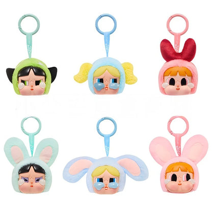 1:1 reissue Crybaby Powerpuff Girl Series Plush Doll Keychain Bags Pendant Room Decoration Birthday Gift Mysterious Box Kid Toy