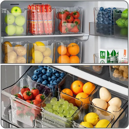 1PCS Refrigerator Side Door Storage Box Food Vegetable Fruit Eggs Fresh Organizer Household Kitchen Fridge Containers Boxes