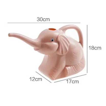 Cute Plastic Elephant Shape Watering Pot Can Plant Outdoor Irrigation Gardening Tools Equipment Garden Supplies Home Accessories