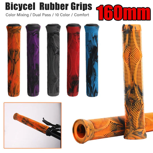 Bicycle Grips Rubber 160/125MM Bicycle Handlebar Grips  Anti-slip Waterproof Bicycle Handles Non-slip MTB Cuffs Bike Part