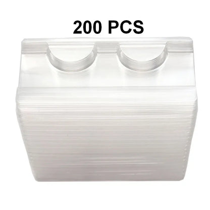 10/500pcs wholesale plastic clear lash tray mink lashes holder eyelash trays for eyelash packaging box package case bulk vendors