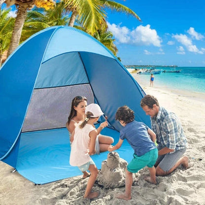 Quick Automatic Opening beach tent sun shelter UV-protective tent shade lightwight pop up open for outdoor camping fishing