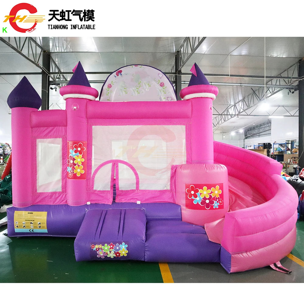 Fast Shipping 5.2x2.5m PVC Tarpaulin Inflatable Bouncer Cheap Inflatable Bouncy Castle Bounce House Toys with Slide