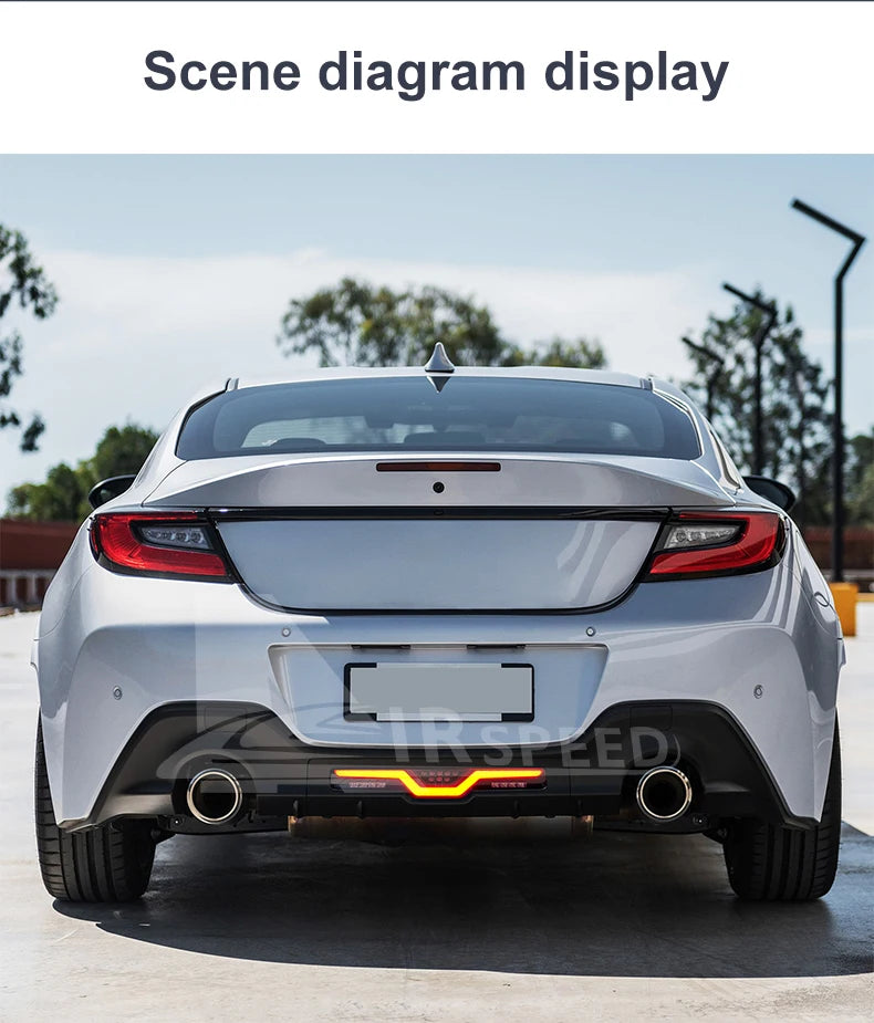 For Toyota GR86 Subaru BRZ 2021 2022 2023 2024 For USDM & JDM Rear Bumper Running Dynamic Signal Reflector Pilot Fog Brake Light