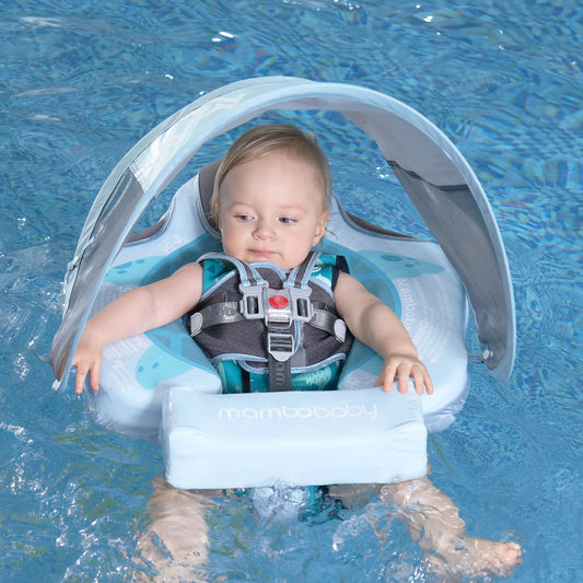 Non-inflatable Baby Solid Swimming Float Swim Trainer Pool Floats Swimming Ring Canopy Swim Ring  For Infant Swimmers