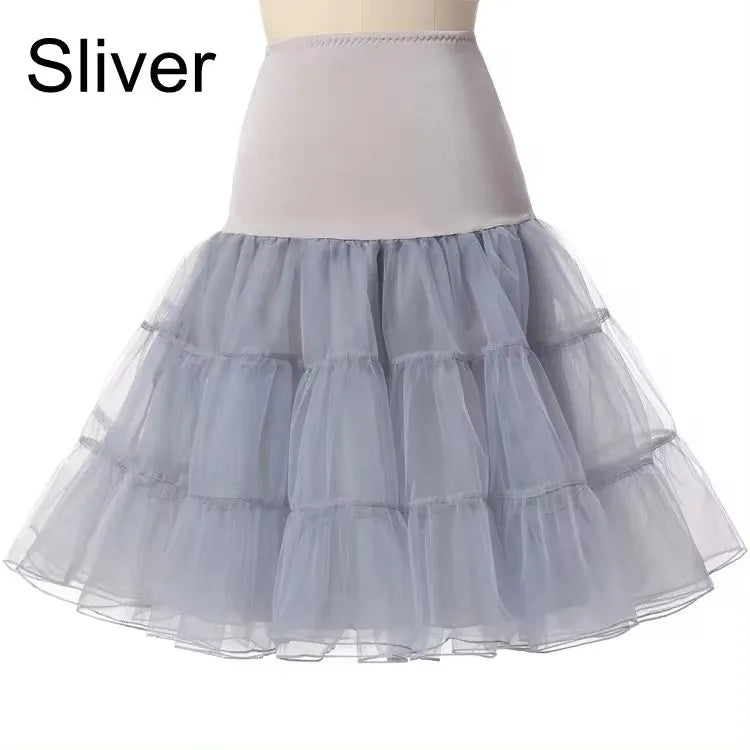 Fast Shipping Free 50s Cosplay Petticoat Rockabilly Dress Crinoline for Woman Wedding Bridal Underskirt Rockabilly Tutu