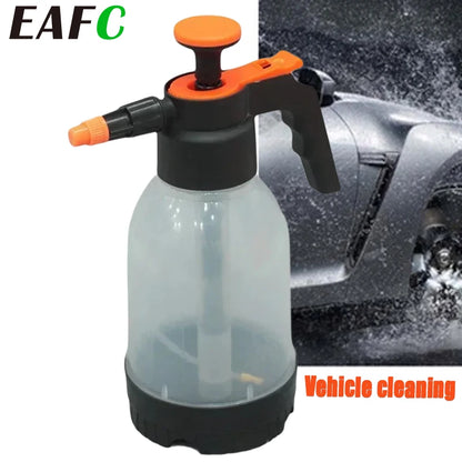 EAFC 1.2L Car Wash Spray Bottle Wash Can Hand-held Car Wash Watering Car Home Gardening Air Pressure Sprayer Cleaning Tools