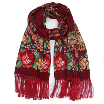 2023 Embroidery Shawls Female Designer Women Winter Scarf Pashmina Flower Bufandas Foulard Warm Hijab Wraps Travel Stoles