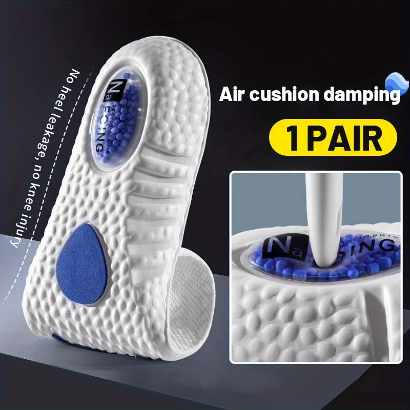 Upgrade Sports Shock Absorption Insole PU Memory Foam Breathable Arch Support Orthopedic Shoes Pad Men Women Soles