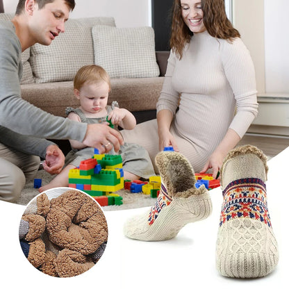 Fall and Winter Floor Socks Home Warm Women Men Socks Snow Socks Sleep Carpet Socks Slippers Socks Men Non-slip Yoga Socks 2024