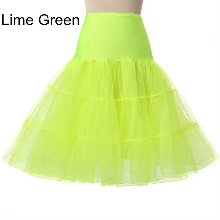 Fast Shipping Free 50s Cosplay Petticoat Rockabilly Dress Crinoline for Woman Wedding Bridal Underskirt Rockabilly Tutu