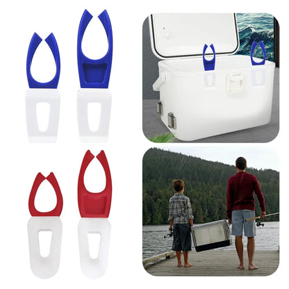 2 Pcs Fishing Rod Holder Fishing Pole Clip Holder Multi-function Fish Clip Holder Elastic Fishing Tackle Accessories