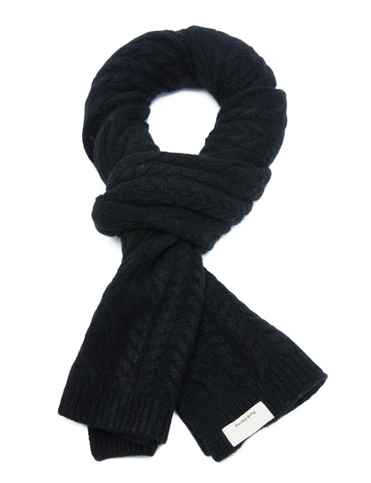 LONGMING New Women's Scraf Winter 100% Merino Wool Men Cashmere Scarves for Ladies Knitted Wrap Shawl Warm Autumn Luxury Muffler