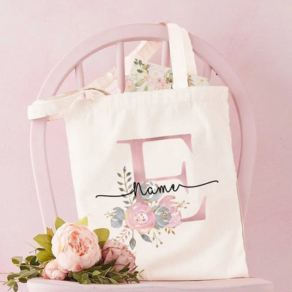 Personalized Bridesmaid Tote Bags Maid of Honor Custom Name  Handbag Bridal Bachelorette Party Gifts Bride Wedding Shoulder Bag