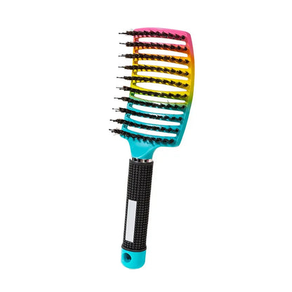 Magic Demelant Brush Bristle Nylon Hairbrush Wet Curly Detangle Anti-Static Hair Brush salon Professional hair styling tools