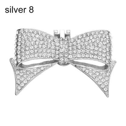 1PC Shiny Crystal Shoes Decorations Clip Women High Heel Rhinestone Charm Buckle Bag Pendant Brooch Wedding Bride Accessories