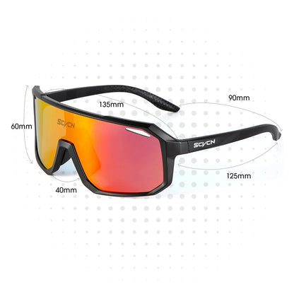 SCVCN Mountain Driving Glasses Cycling Sunglasses UV400 Women Sports Running Eyewear Men Road Bicycle Glasses Bike Goggles