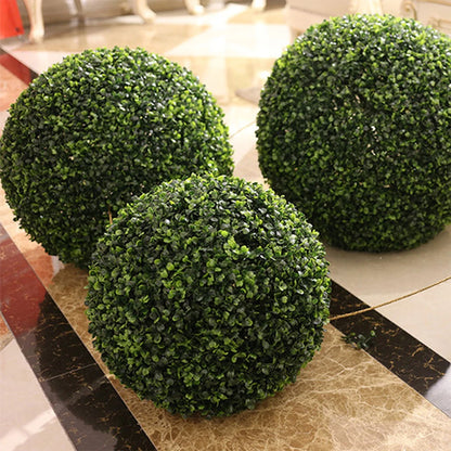 Indoor Or Outdoor Artificial Grass Dome Ball Plants Simulation Leave Grass Ball Eco-friendly green 40cm