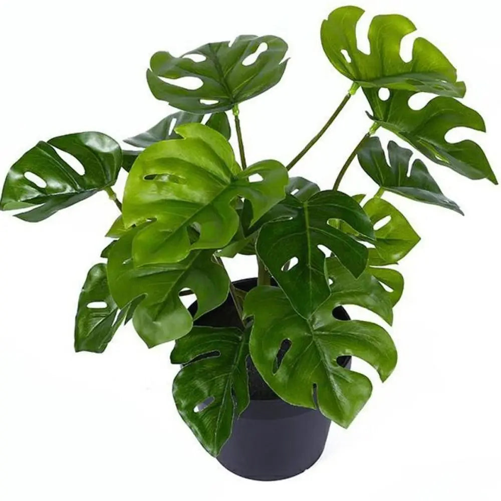 1 PCS Artificial Turtle Leaves Simple Simulation Green Plant Creative Fake Tropical Tree Bonsai For Home