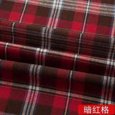 Soft Cotton Plaid Checker Fabric Brushed Flannel Grid Cloth Fabrics By The Half Meter For Shirt Dress Scraf DIY Sewing Clothing