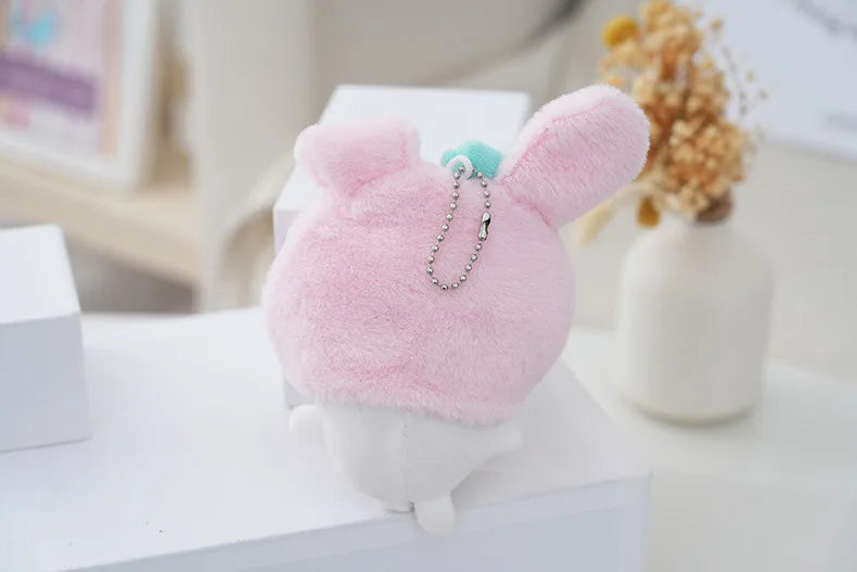 Chiikawa Sanrio's Cross-dressing Doll Hello Kitty Chiikawa Self-mocking Bear Keychain Pendant Decoration Children's Gift