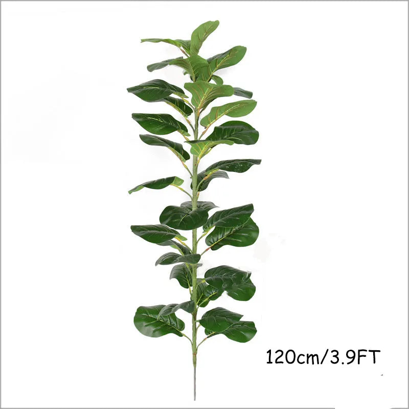 150cm Tropical Tree Large Fake Ficus Lyrata Plant Artificial Ficus Plants Branches Plastic Fake Leafs For Home Office Shop Decor