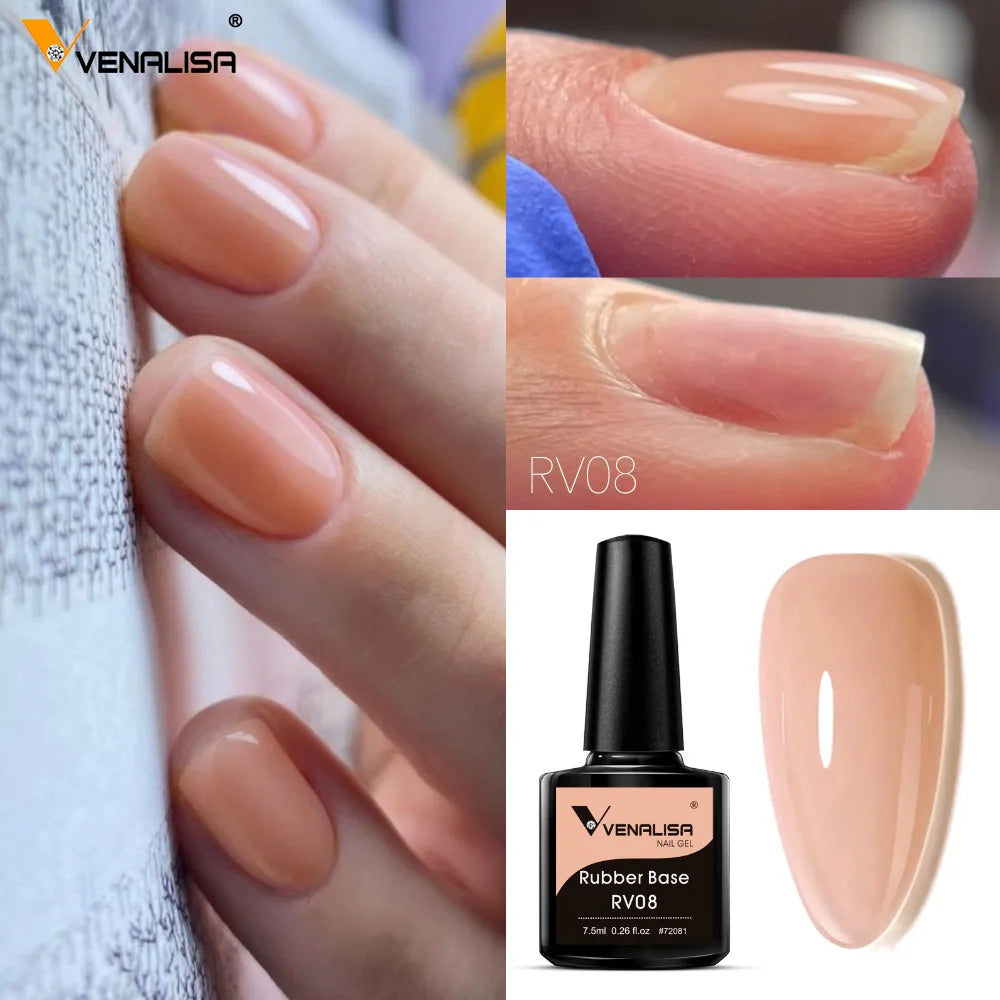 Venalisa Nail Gel Polish Kit Christmas Gift Winter Color Collection Semi Permanent New Learner Nude Pink Nail Varnish Set