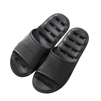 Feslishoet Unisex EVA Non Slip Soft Bottom Leaking Shower Man Woman Home Slippers Punching Bathroom Quick Drying Slipper