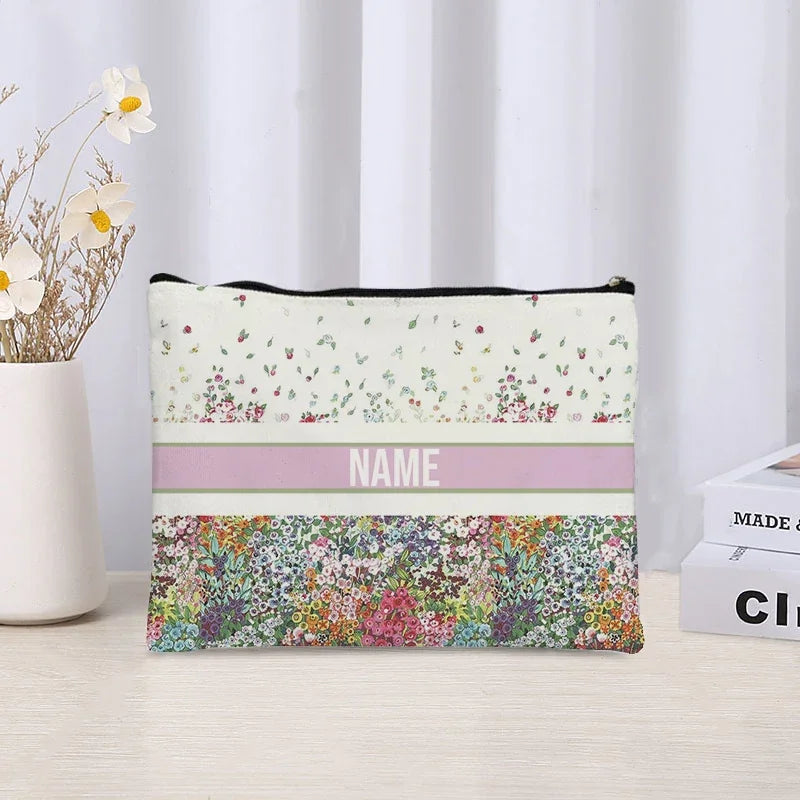 Custom Cosmetic Bag Trendy Women Handbag Luxury Wedding Bridesmaid Gift Name Purse Brand Side Bag for Ladies Travel Toilet Pouch