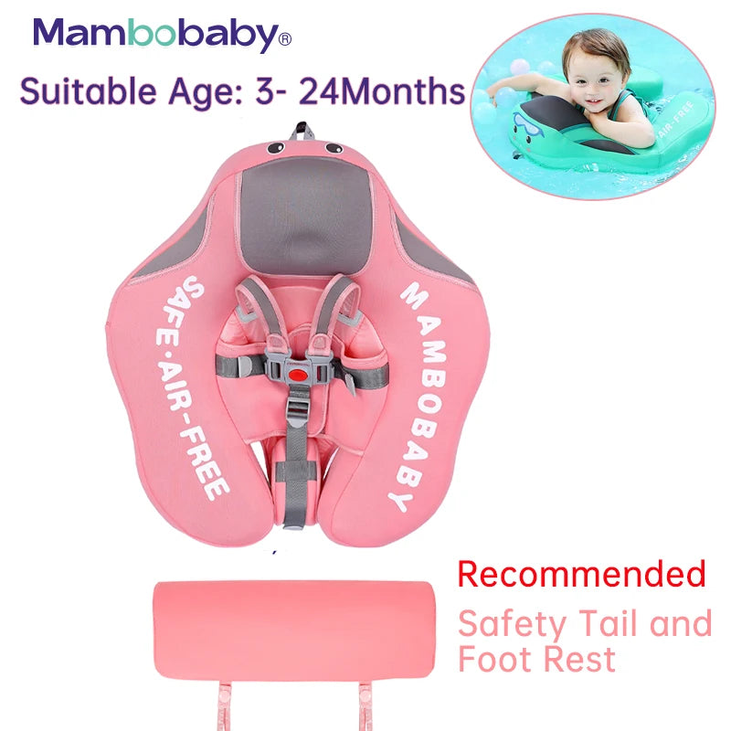 Non-inflatable Baby Solid Swimming Float Swim Trainer Pool Floats Swimming Ring Canopy Swim Ring  For Infant Swimmers