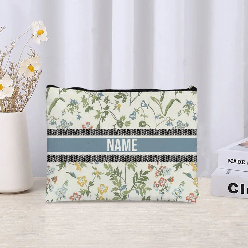 Custom Cosmetic Bag Trendy Women Handbag Luxury Wedding Bridesmaid Gift Name Purse Brand Side Bag for Ladies Travel Toilet Pouch