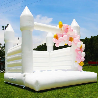 3M/4M White/Black Inflatable Castle Bounce House Jumping bed Trampoline Birthday party Wedding Event Rental Kids toy