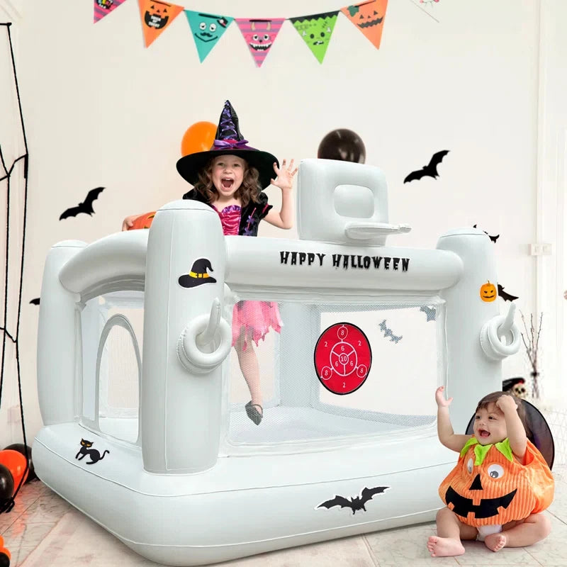 Mini White PVC Toddler Kids Children Inflatable Bouncy House Small Indoor Baby Jumping Castles Birthday Inflatable Trampoline