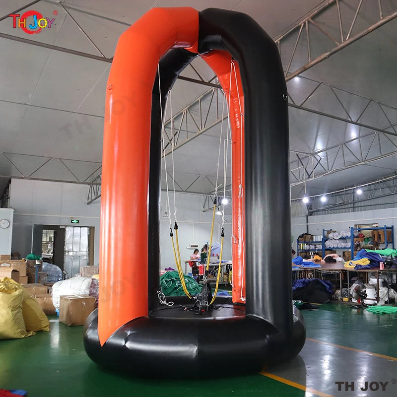 5M Tall Inflatable Bungee Jump Game Airtight Inflatable Bounce Jumping Trampoline For Kids N Adults