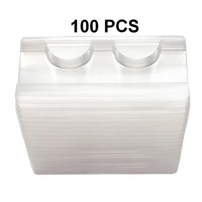 10/500pcs wholesale plastic clear lash tray mink lashes holder eyelash trays for eyelash packaging box package case bulk vendors