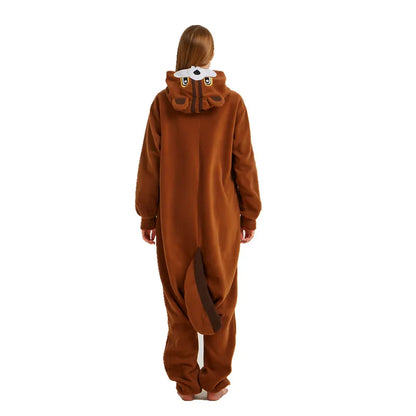 Squirrel Kigurumi Pajamas Animal Sleepwear Chipmunk Onesie  Adults Halloween Carnival Party Cosplay Costume Pyjama Birthday