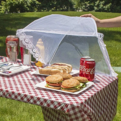 4-1PC Food Covers Mesh Foldable Kitchen Anti Fly Mosquito Tent Dome Net Umbrella Picnic Protect Dish Cover Kitchen Accessories